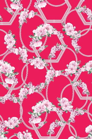 秋冬花型印花花型图片