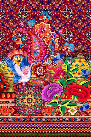 佩斯利印花花型图片