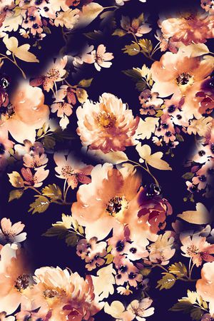 秋冬花型印花花型图片