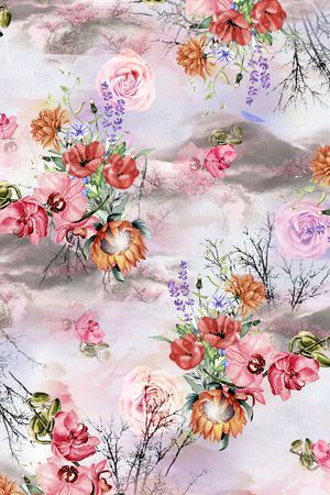 大牌风印花花型图片