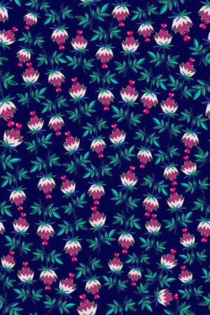 大牌风印花花型图片