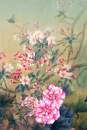 定位花印花花型图片