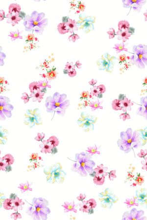 花卉印花花型图片