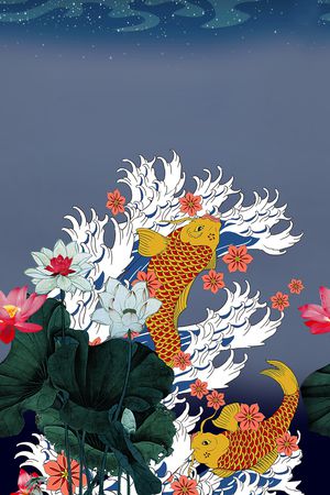 大牌风印花花型图片