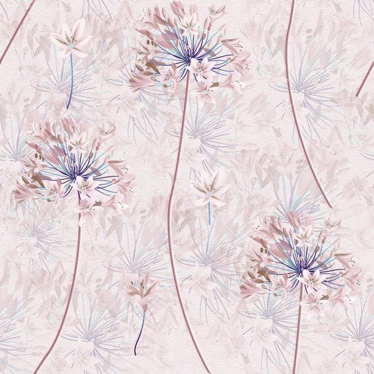 手绘花卉印花花型图片