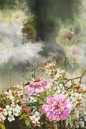 定位花印花花型图片
