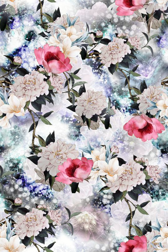 牡丹印花花型图片