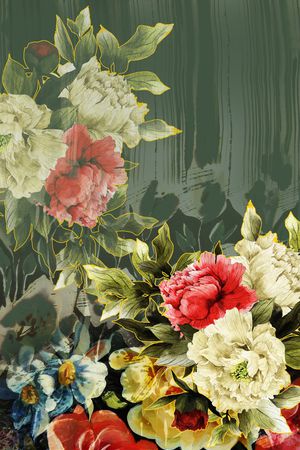定位花印花花型图片