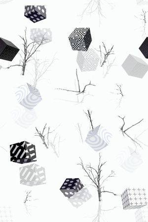 几何印花花型图片