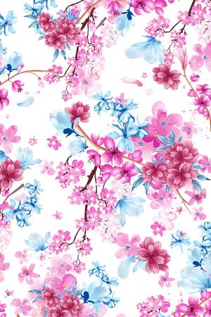 花卉印花花型图片