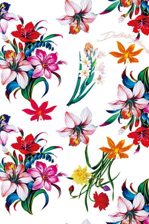 小碎花印花花型图片