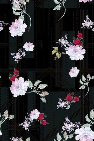 数码花型印花花型图片