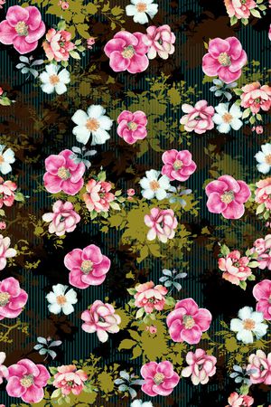 数码花型印花花型图片