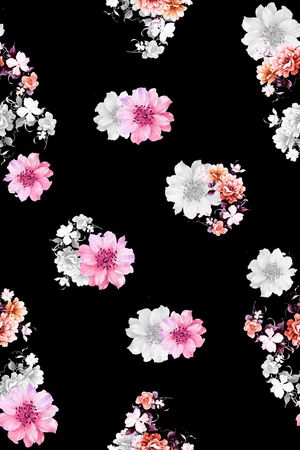 小碎花印花花型图片