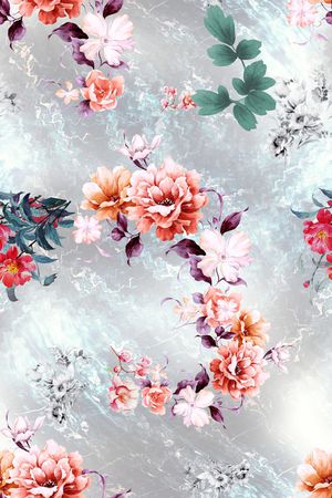 小碎花印花花型图片