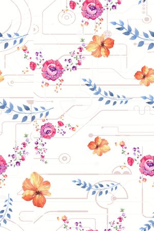 小碎花印花花型图片