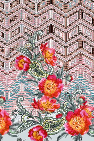 花卉印花花型图片