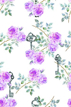 玫瑰花印花花型图片