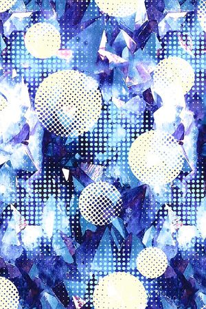 抽象花卉印花花型图片