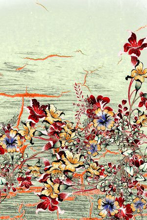 肌理印花花型图片