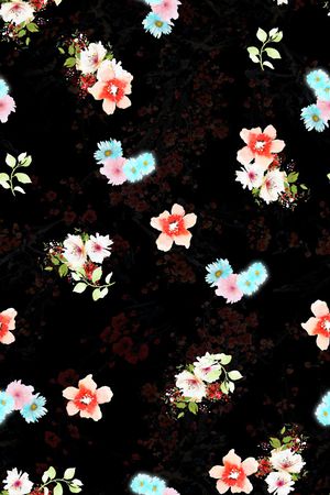 数码花型印花花型图片
