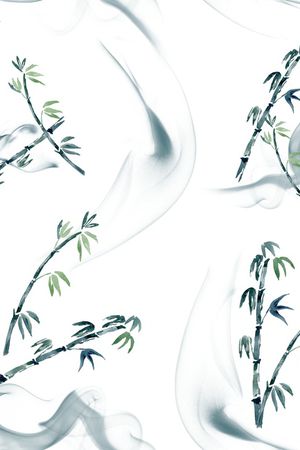 竹子印花花型图片
