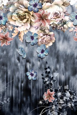花卉印花花型图片