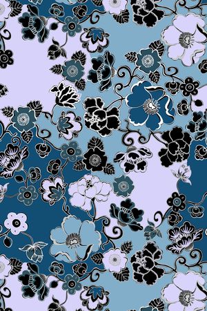 花卉印花花型图片