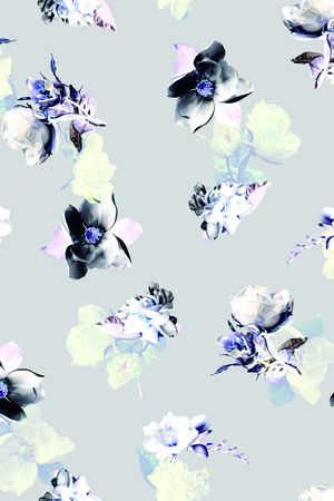 温室花卉印花花型图片