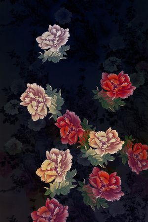 香云纱印花花型图片