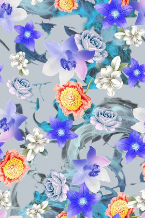 数码花型印花花型图片