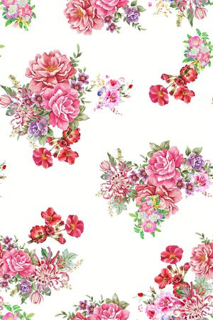 花卉印花花型图片