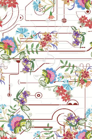 花卉印花花型图片