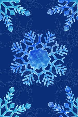 雪花印花花型图片