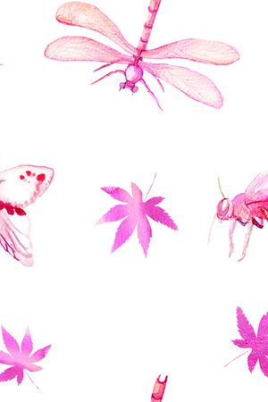 蜻蜓印花花型图片