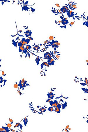 小碎花印花花型图片