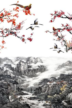 数码定位花印花花型图片