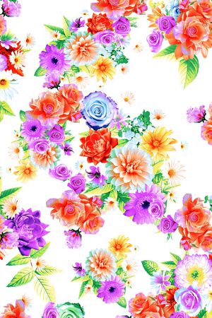 花卉印花花型图片