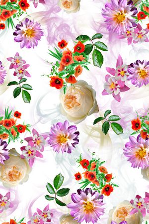 数码花型印花花型图片