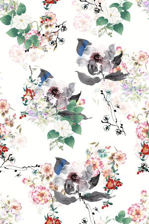 小碎花印花花型图片