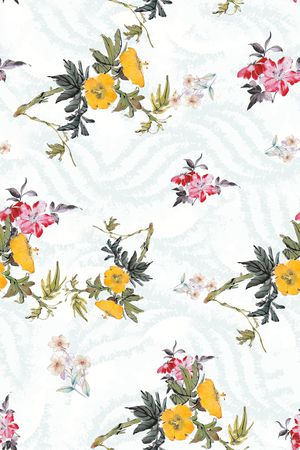 小碎花印花花型图片