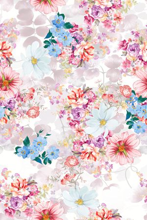 小碎花印花花型图片