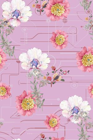 小碎花印花花型图片
