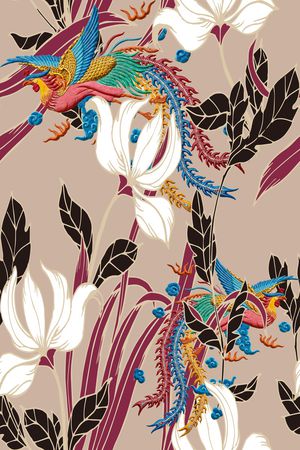 花卉印花花型图片