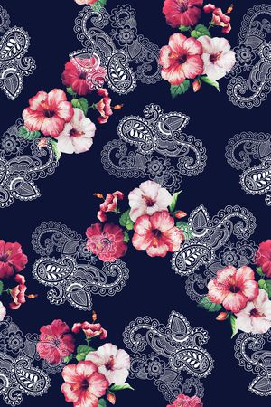 数码花型印花花型图片