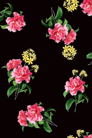 花卉印花花型图片