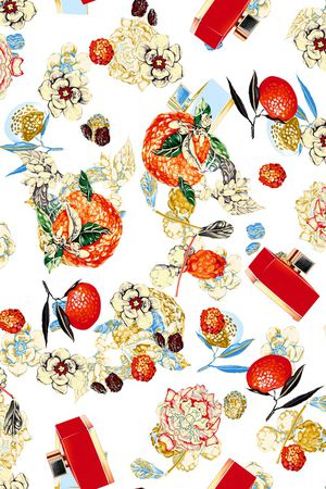 水果印花花型图片