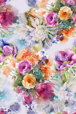 花卉印花花型图片