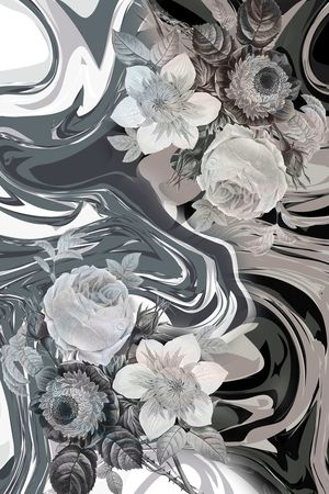 花卉印花花型图片