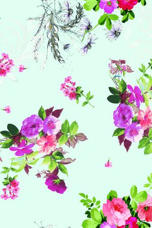 素雅印花花型图片